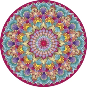 GRAFIX Diamantové malování na rámu Mandala růžová 30cm