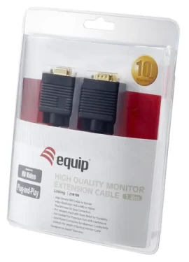 Equip 1,8 m černá / VGA kabel / D-Sub / propojovací / 1024x768 60Hz (218130)