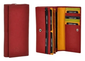 Dámská peněženka BHPC Colorfull long - červená BH-2966-02 červená