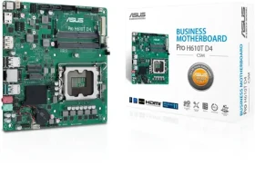 ASUS Pro H610T D4-CSM / H610 / LGA 1700 / 2x DDR4 / PCIEx16 / 1x GLAN / mini-ITX (90MB1AM0-M0EAYC)
