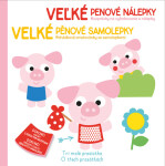 Velké pěnové samolepky O Třech prasátkách / Veľké penové nálepky Tri malé prasiatka
