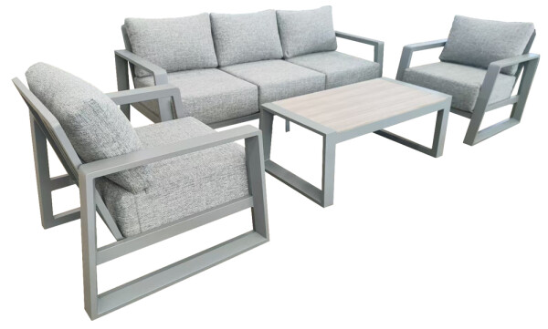 ROJA BOSTON hliníková souprava - šedá