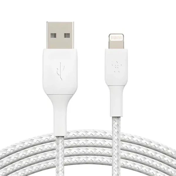 Belkin BOOST CHARGE kabel odolný USB-A na Lightning bílá / 3m (CAA002bt3MWH)