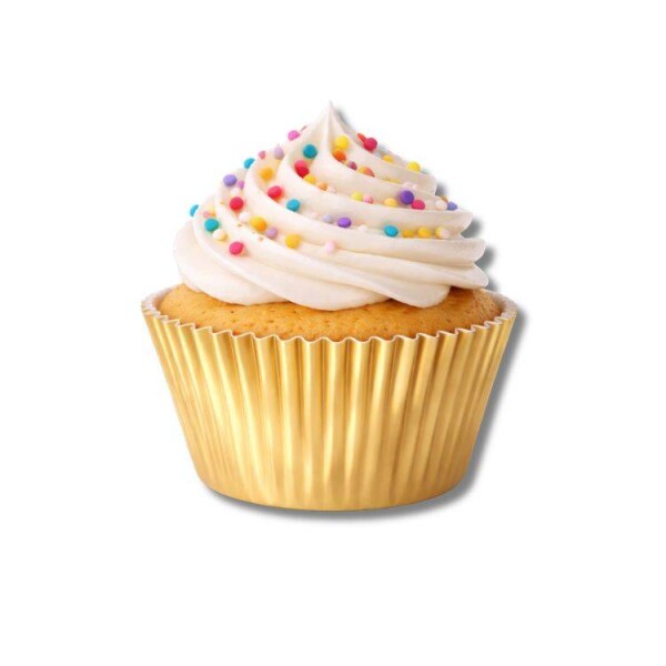 Dortisimo Košíčky na muffiny metalické zlaté (50 ks)