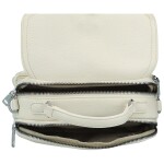 Trendy dámská koženková crossbody kabelka Badamia, krémová