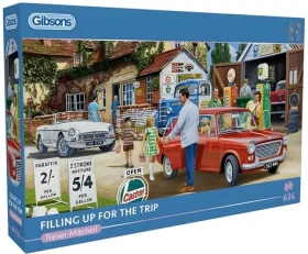 GIBSONS Panoramatické puzzle Tankování před cestou