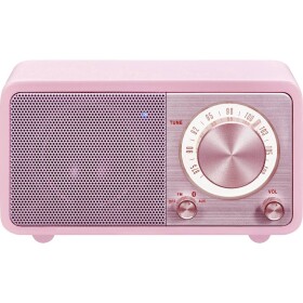 Sangean WR-7 Genuine Mini stolní rádio FM Bluetooth s akumulátorem růžová