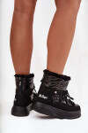 Dámské zimní boty na platformě Lee Cooper LCJ 25 03 3814 Černé 38
