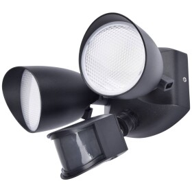 Lutec SHRIMP + PIR 7622222012 venkovní nástěnné LED osvětlení s PIR detektorem LED LED 23.5 W černá