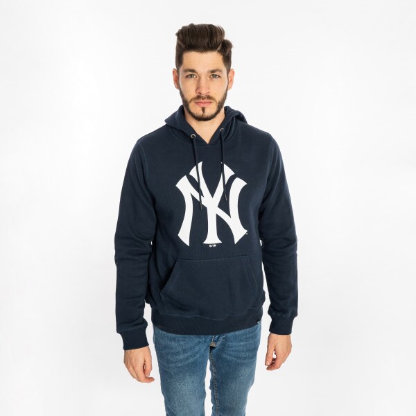 47 Brand Pánská Mikina New York Yankees Imprint 47 BURNSIDE Pullover Hood Velikost: