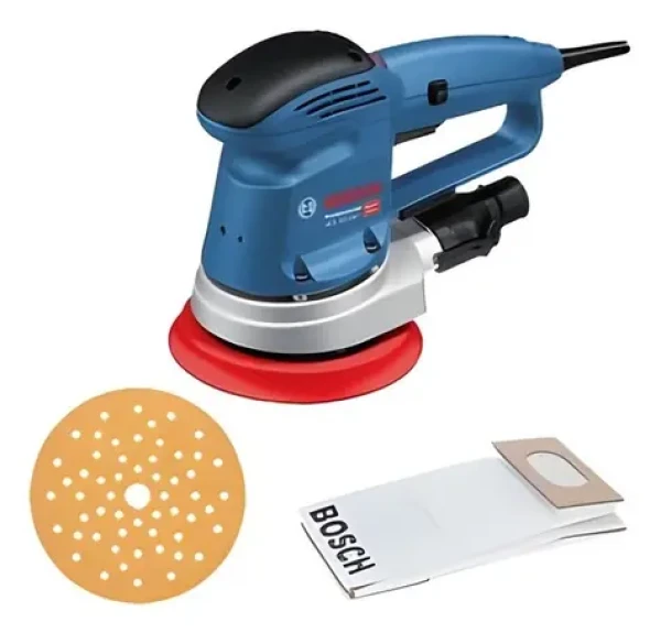BOSCH GEX 34-150 Professional / Excentrická bruska / 340 W / 150 mm / regulace otáček / odsávání prachu (0601372800)