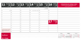 Stolní kalendář 2026 Helma - Plánovací s poznámkami