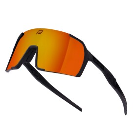 Brýle FORCE GLARE černé, červené zrc. sklo