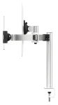 Durable PRO se svorkou stříbrná / Držák monitoru a tabletu / VESA 75-100 mm / 21-34" do 8 kg / tablet 7-13" (508723)
