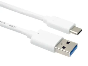 PremiumCord Kabel USB-C - USB 3.0 A bílý / Kabel / USB 3.2 Gen 2 / 10Gbit/s / 60W / 2 m (ku31ck2w)
