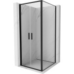 MEXEN/S - Exo sprchový kout dveře křídlové 80 x 80, transparent, černá 814-080-080-70-00