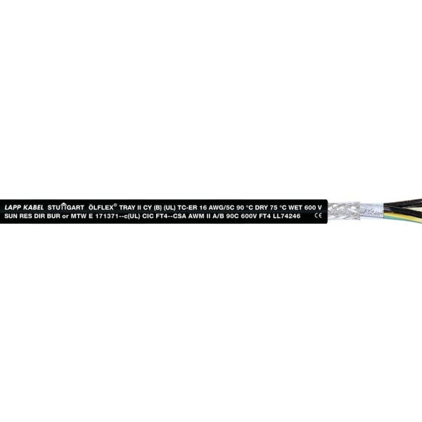 LAPP 2218040/4250 řídicí kabel 4 x 1 mm², 4250 m
