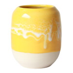 Studio Arhoj Stojánek na psací potřeby Honey Love, žlutá barva, keramika