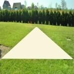 Malatec Stínící plachta trojúhelník 5x5x5m 2266 béžová 200g/m
