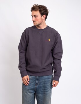 Carhartt WIP American Script Sweat Graphite M