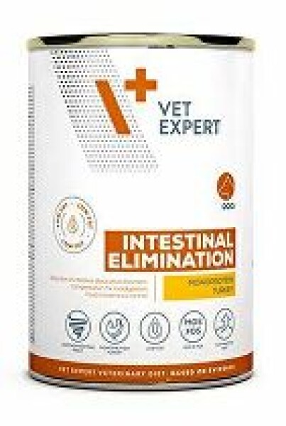 VetExpert VD 4T Intestinal Elim.Low Fat Dog konz.400g