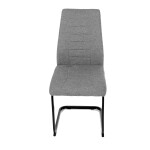 Jídelní židle, šedá, látka, DCL-438 GREY2