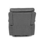 TV a relaxační křeslo s elektrickým ovládáním, potah šedá látka v dekoru vintage, 1 motor 240V