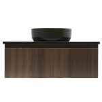 Koupelnová skříňka s krycí deskou SAT Evolution 98x30x44,8 cm ořech mat SATEVO100NAD SATEVO100NAD