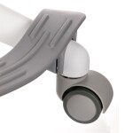 Dětská židle, výškově nastavitelná, šedá síťovina, KA-C806 GREY