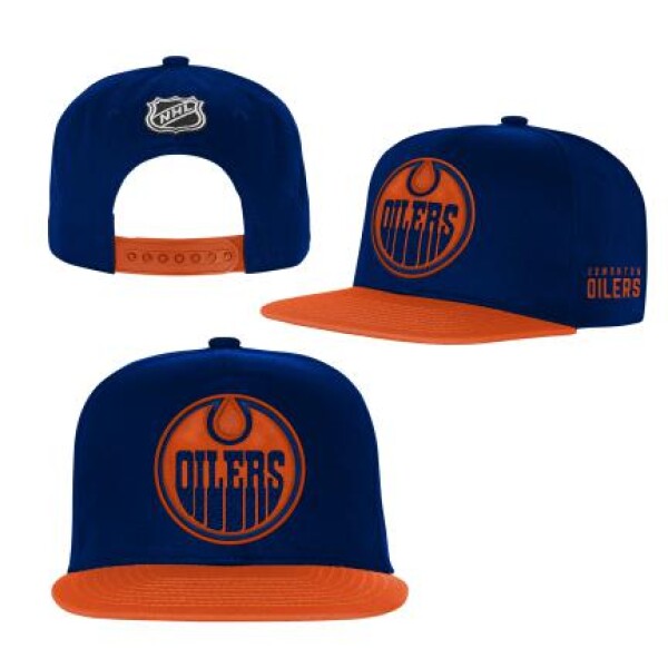 Outerstuff Dětská kšiltovka Edmonton Oilers NHL Essentials Flatbrim Snapback