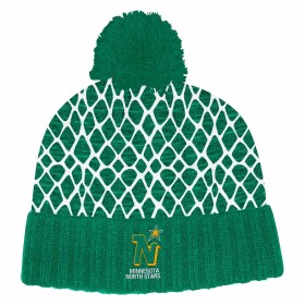 Adidas Pánská zimní čepice Minnesota North Stars NHL 2019 20 Goal Net Pudelmütze