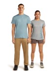 Pánské merino triko s krátkým rukávem ICEBREAKER Mens 125 Cool-Lite Sphere SS Tee Across, Flint Blue velikost: M
