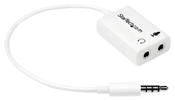 StarTech adaptér headset 3,5 mm na 2x 3,5 mm bílá / Adaptér / 0,152 m (MUYHSMFFADW)