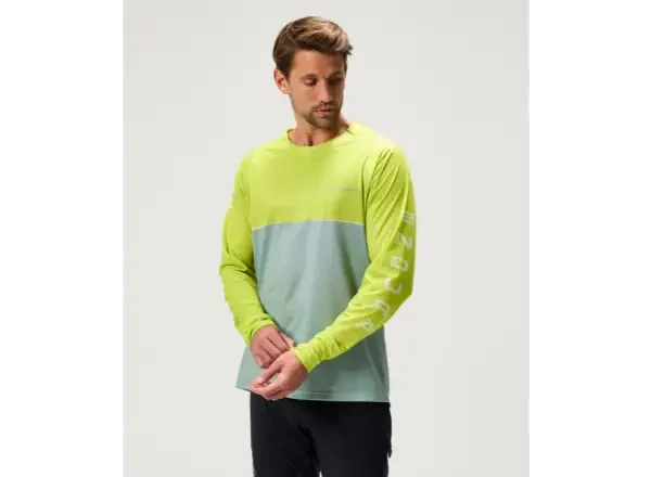 Endura Singletrack Core Printed Tee pánský dres dlouhý rukáv Lime Green vel. M