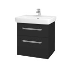 Dřevojas - Umyvadlová skříňka Q MAX SZZ2 60 - N03 Graphite / Úchytka T01 / N03 Graphite 198268A