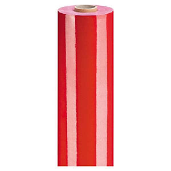 Lesklý dárkový balicí papír, šířka 70cm, délka 25m, červený
