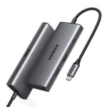 UGREEN CM498 USB Hub 7v1 USB-C šedá / 2x USB 3.2 / 1x HDMI (4K) / 1x USB-C (PD) / SD / microSD (15531)