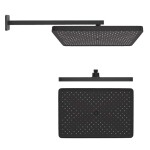 Kielle - Vega Sprchový set s baterií pod omítku, pro 2 spotřebiče, s příslušenstvím a tělesem, matná černá 20618SP34