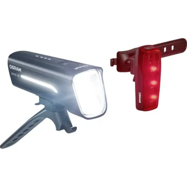OSRAM LEDSBIKE RACE 50 SET svítilna na kolo černá / 50lm / USB (LEDSBIKE RACE 5)