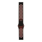 Tactical 701 Double Silikonový Řemínek 20mm černo-červená (8596311125645)