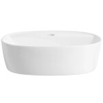CERANO - Umyvadlo keramické - na desku - Vento - bílá lesklá - 39x39 CER-680338
