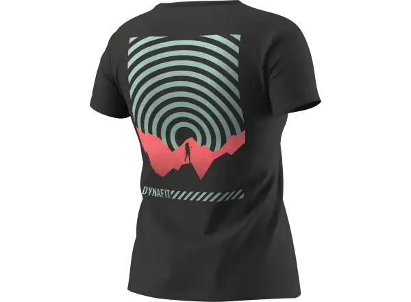 DYNAFIT 24/7 Graphic T shirt W Black out/Concentric Running Černá