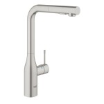 GROHE - Essence Dřezová baterie s výsuvnou sprškou, supersteel 30270DC0