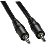 Logo Jack 3,5mm - Jack 3,5mm černá / Audio kabel / propojovací / 1,5 m (29250)