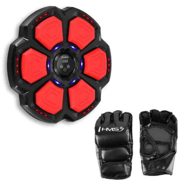 HMS Elektronický boxerský terč TB06 s LED, Bluetooth a rukavicemi (Music Boxing Machine) (17-44-373)