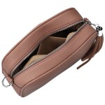 Stylová dámská koženková crossbody kabelka Danika, starorůžová