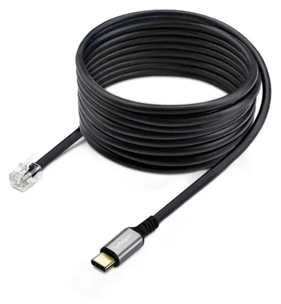 StarTech adaptér USB-C na RJ9 černá / Adaptér / 1,8 m / Realtek ALC5686 (UR9-HEADSET-ADAPTER)