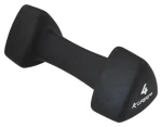 Lifefit TRIANGLE 4 kg černá / Neoprenová činka / ocelové jádro / protiskluzový povrch