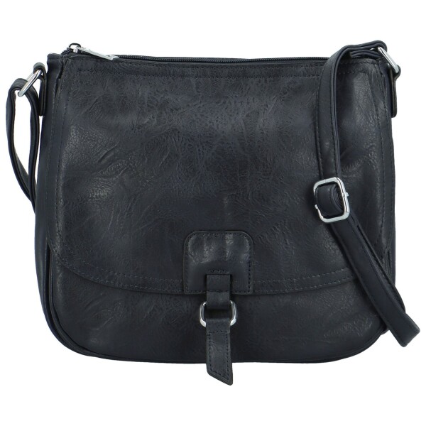 Trendy dámská koženková crossbody kabelka Samira, tmavě modrá