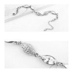 Souprava náhrdelníku, náušnic a náramku Swarovski Elements Elegance, Bílá/čirá 40 cm + 5 cm (prodloužení)